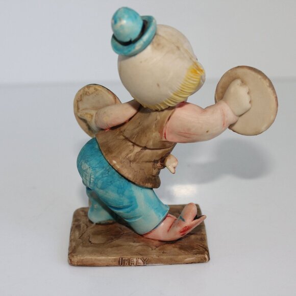 Vintage Clown Stile Plastic Figurine 4” Italy D4254 - Picture 8 of 12